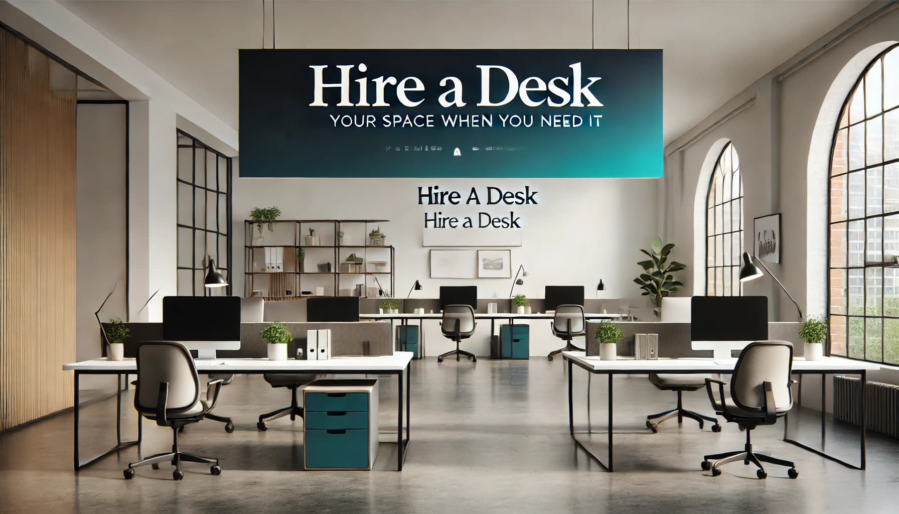 Modern office workspace